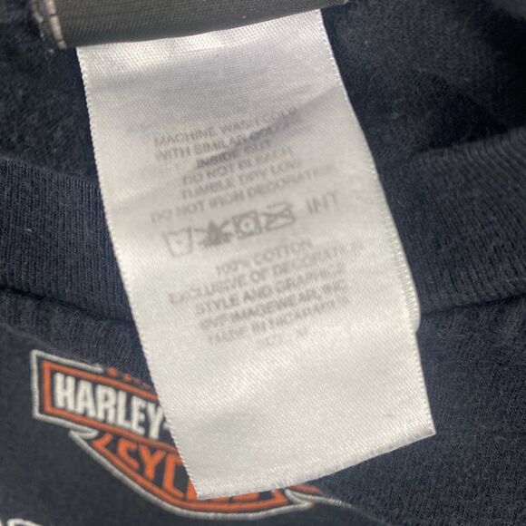 Harley Davidson Ride The Plank Grand Cayman Graphic Shirt Mens Extra Large Black - Picture 9 of 9